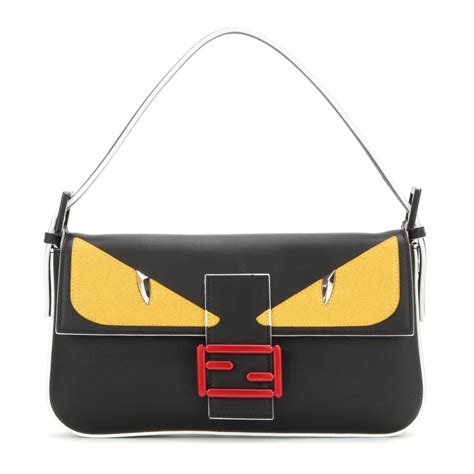 fendi baguette leather shoulder bag.